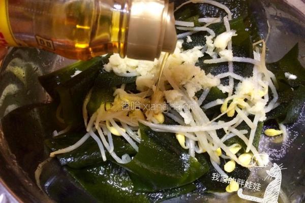 裙带菜拌黄豆芽（韩式拌菜口味）的做法图解7