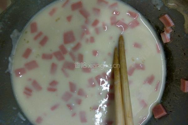 鸡蛋火腿饼的做法图解1