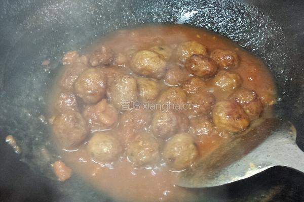 茄汁肉丸的做法图解5