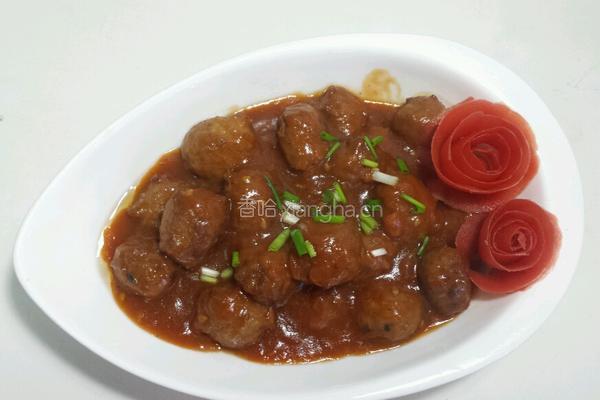茄汁肉丸的做法图解7