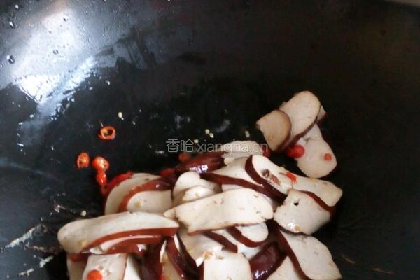 红辣椒炒豆腐的做法图解4