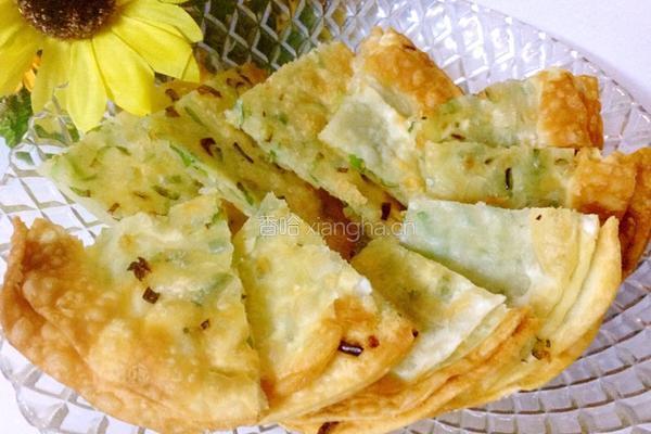 香酥葱油饼。。。饺子皮的华丽变身的做法图解12