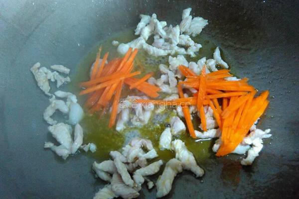 芹菜炒肉丝的做法图解4