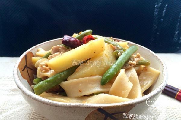 豆角土豆焖乌冬面(宽面)的做法图解12