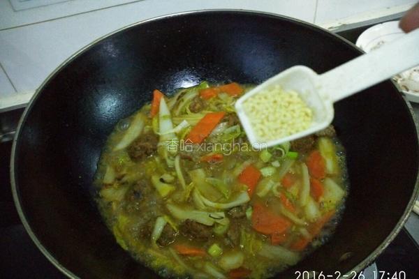 牛肉丸炖娃娃菜的做法图解15