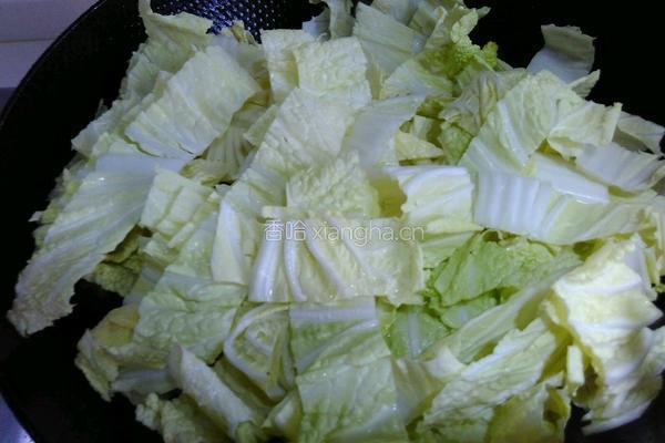 大白菜炒咸肉的做法图解6