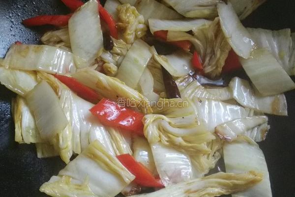 醋溜白菜的做法图解3