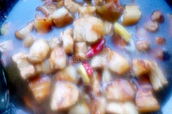 胡萝卜烧肉的做法图解2