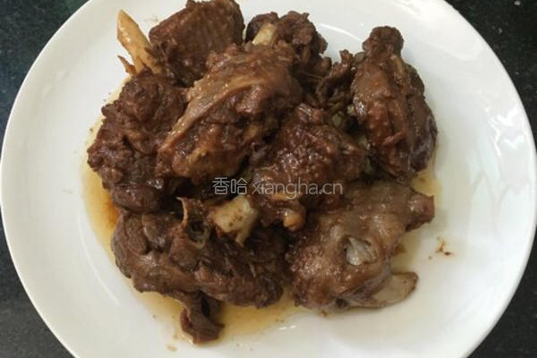家乡焖鹅的做法图解12