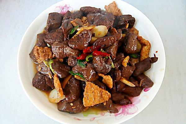 红烧鸭血的做法图解8