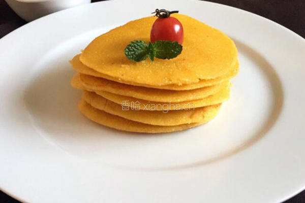 奶香玉米面饼的做法图解4