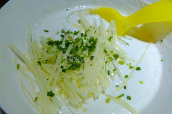 土豆丝鸡蛋饼的做法图解4