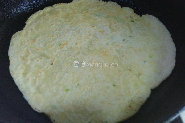 土豆丝鸡蛋饼的做法图解7