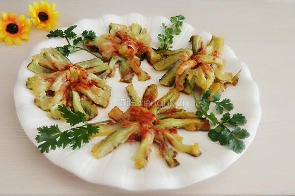 菊花茄子的做法图解8