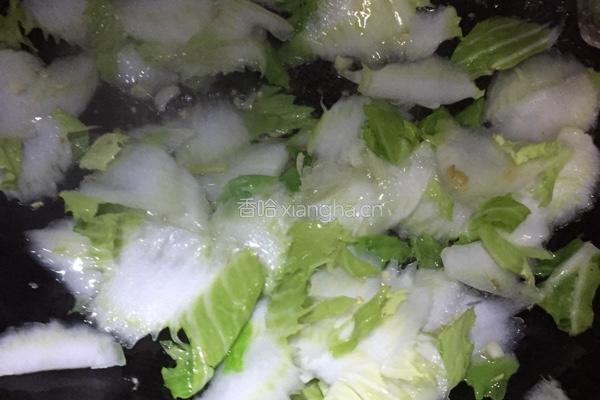 醋溜白菜的做法图解3