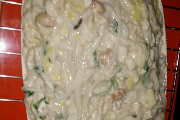 海鲜鱼椒菜米粉蛋糕的做法图解5