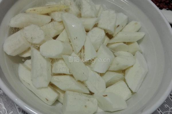 红豆山药粥的做法图解2