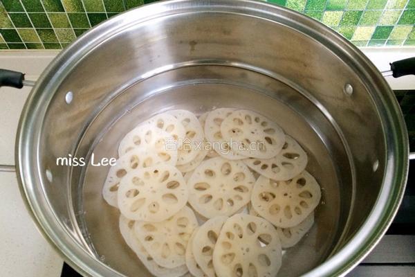 姜汁老醋拌藕片的做法图解5