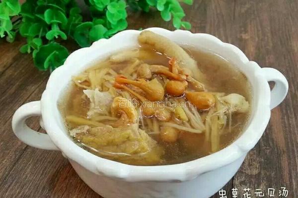 虫草花元贝汤的做法图解6