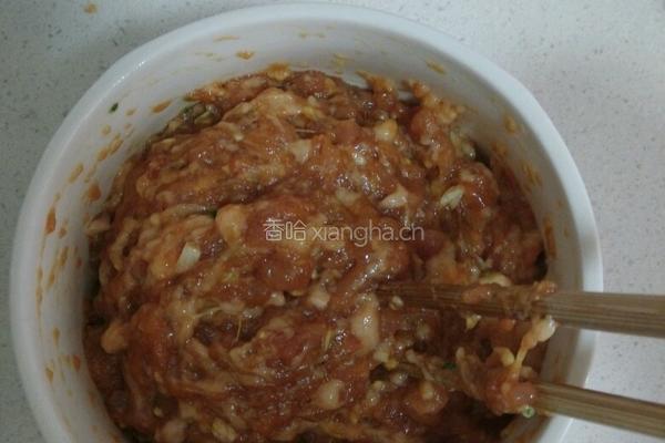 蒸豆腐酿肉的做法图解4
