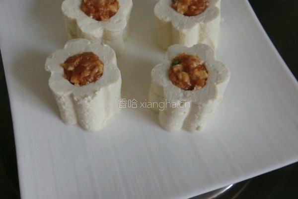 蒸豆腐酿肉的做法图解14