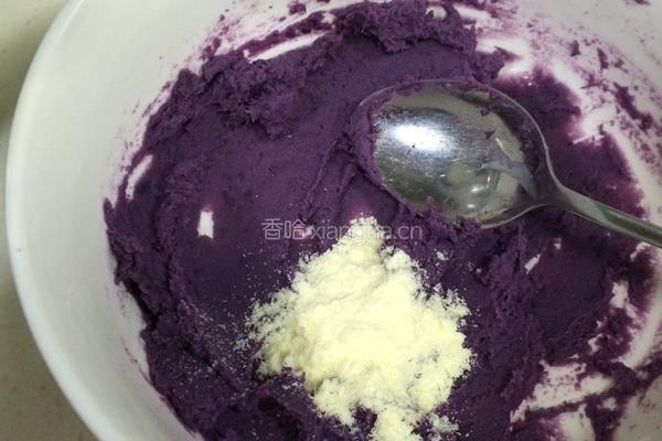 紫薯肉松球的做法图解4