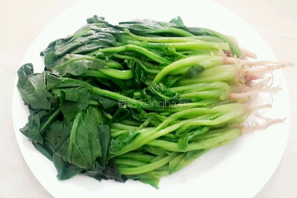 白灼菠菜的做法图解4