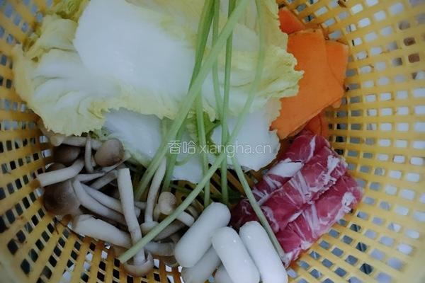 一个人的减肥冒菜的做法图解1