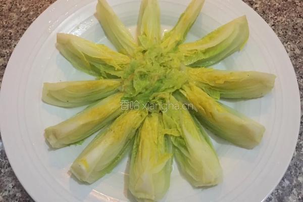 蒜蓉粉丝娃娃菜的做法图解2
