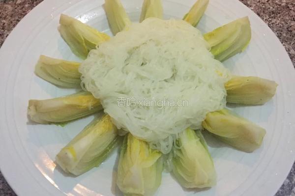 蒜蓉粉丝娃娃菜的做法图解3