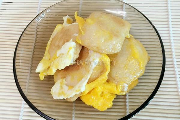 鸡蛋香煎鱼豆腐