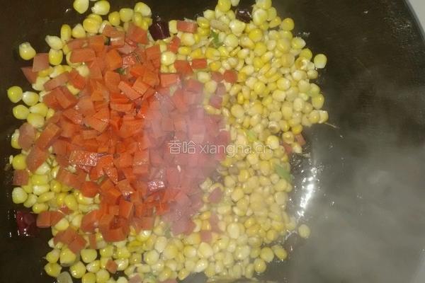 小炒玉米胡萝卜的做法图解6