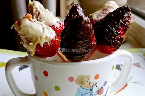 萌萌哒草莓棒棒糖的做法图解5