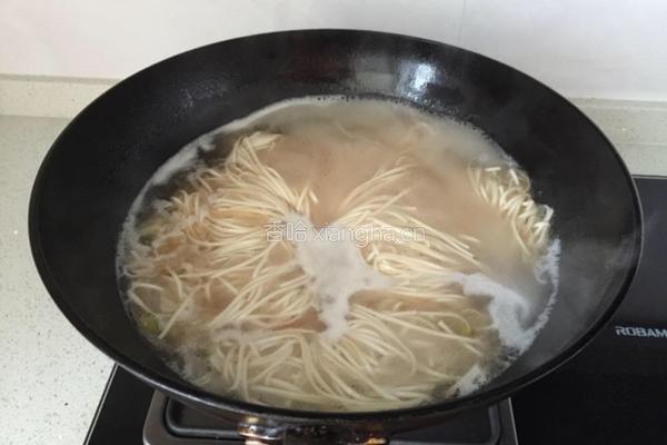 青菜鸡蛋面的做法图解7