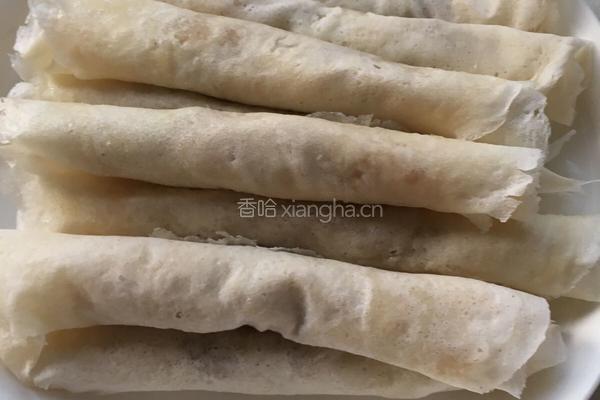 葱香肉丝春卷的做法图解13