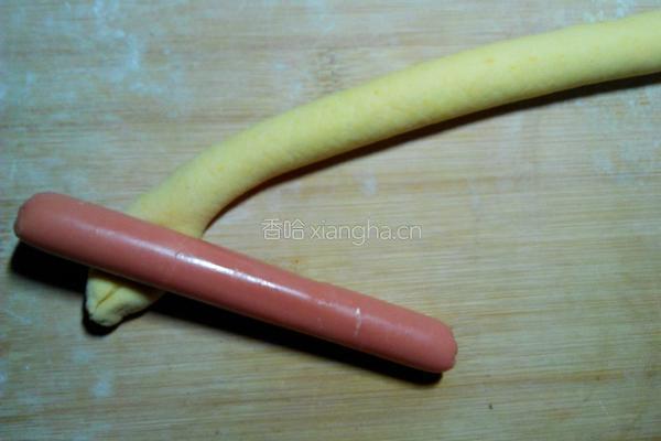 南瓜火腿肠卷的做法图解10