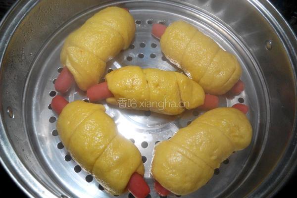 南瓜火腿肠卷的做法图解14