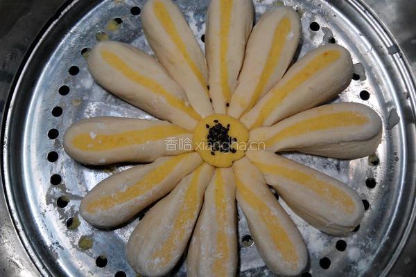南瓜菊花馒头的做法图解15