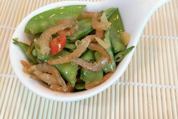虾仁炒荷兰豆的做法图解7