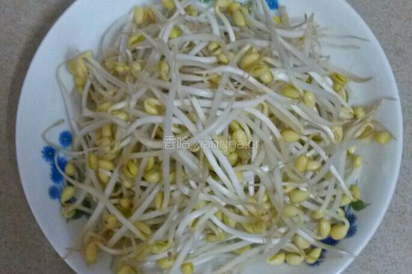 豆芽肉末汤的做法图解1