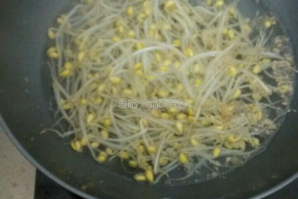 豆芽肉末汤的做法图解6