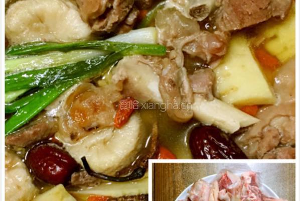 鲜猴头菇，虫草羊肉煲的做法图解2