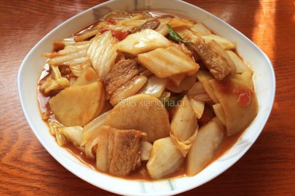 〖 白菜土豆烩肉 〗的做法图解10
