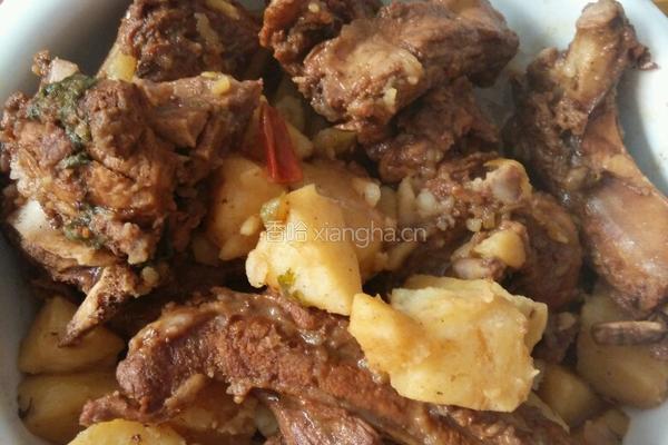 土豆烧排骨的做法图解6