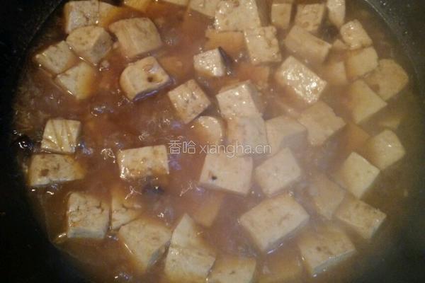 红烧豆腐的做法图解3
