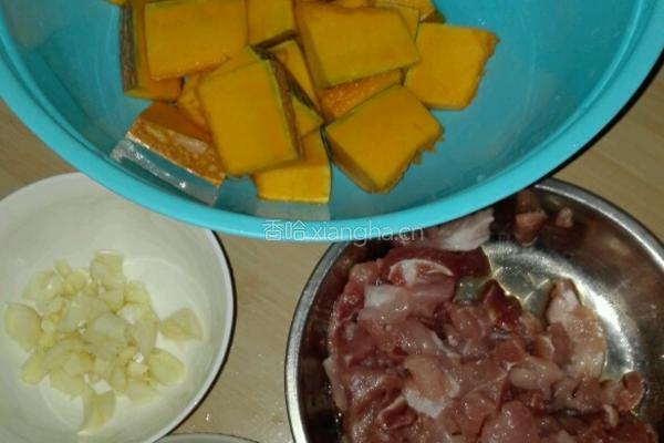 南瓜焖饭的做法图解2