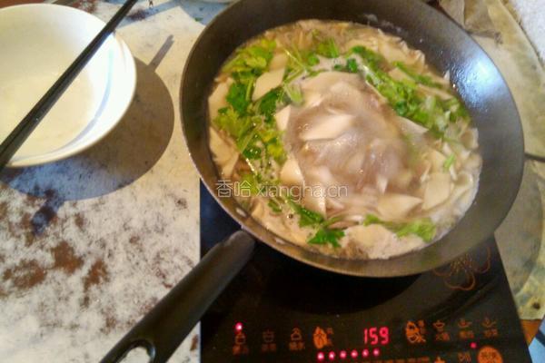 肉香汤面叶的做法图解4
