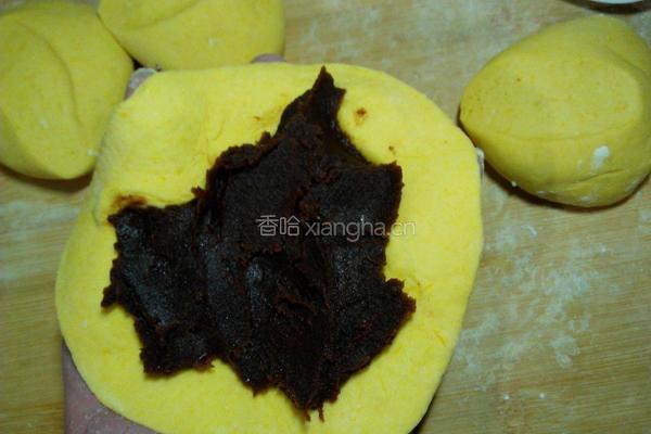 南瓜豆沙包的做法图解11
