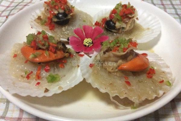 蒜蓉粉丝蒸扇贝的做法图解13