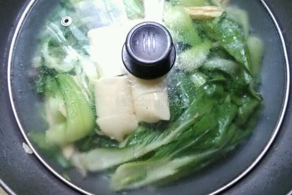 日式豆腐炒青菜的做法图解13